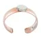 Certified Authentic Navajo Handmade Natural Mother of Pearl Native American Pure Copper Bracelet 13123-2