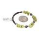 Certified Authentic Navajo Natural Hematite Gaspeite Heishi Adjustable Wrap Native American Bracelet 13121 Certified Authentic Navajo Natural Hematite Gaspeite Heishi Adjustable Wrap Native American Bracelet 13121