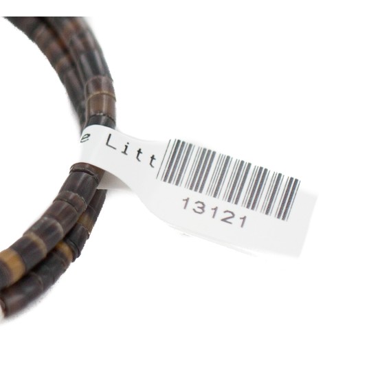 Certified Authentic Navajo Natural Hematite Gaspeite Heishi Adjustable Wrap Native American Bracelet 13121 Certified Authentic Navajo Natural Hematite Gaspeite Heishi Adjustable Wrap Native American Bracelet 13121