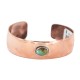 Certified Authentic Handmade Navajo Natural Turquoise Native American Pure Copper Bracelet 13123-1 Certified Authentic Handmade Navajo Natural Turquoise Native American Pure Copper Bracelet 13123-1