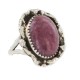 Navajo .925 Sterling Silver Certified Authentic Handmade Charoite Native American Ring Size 8 3/4 18203-4