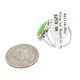 Navajo .925 Sterling Silver Certified Authentic Handmade Natural Gaspeite Native American Ring Size 9 1/4 13114-3 Navajo .925 Sterling Silver Certified Authentic Handmade Natural Gaspeite Native American Ring Size 9 1/4 13114-3