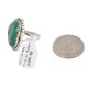 Navajo .925 Sterling Silver Certified Authentic Handmade Turquoise Native American Ring Size 8 1/2 18202-1