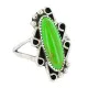 Navajo .925 Sterling Silver Certified Authentic Handmade Natural Gaspeite Native American Ring Size 9 1/4 13114-3 Navajo .925 Sterling Silver Certified Authentic Handmade Natural Gaspeite Native American Ring Size 9 1/4 13114-3