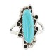 Navajo .925 Sterling Silver Certified Authentic Handmade Natural Turquoise Native American Ring Size 9  13114-2