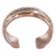 Certified Authentic Navajo Handmade Native American Pure Copper Bracelet 13125-1