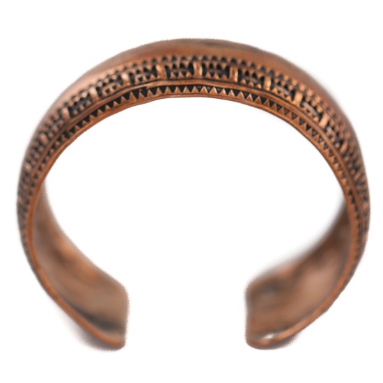 Certified Authentic Feather Navajo Handmade Native American Pure Copper Bracelet 12777-101 Certified Authentic Feather Navajo Handmade Native American Pure Copper Bracelet 12777-101