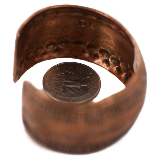 Certified Authentic Feather Navajo Handmade Native American Pure Copper Bracelet 12777-101 Certified Authentic Feather Navajo Handmade Native American Pure Copper Bracelet 12777-101