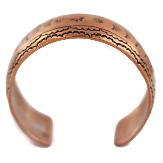 Certified Authentic Horse Navajo Handmade Native American Pure Copper Bracelet 12777-102