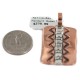 Handmade Certified Authentic Navajo Pure .925 Sterling Silver Native American Copper Pendant 13127-2