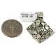 Handmade Certified Authentic Navajo Native American Nickel Pendant 13128-2