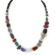 Butterfly Certified Authentic Navajo .925 Sterling Silver Natural Multicolor Stones Native American Necklace 15778-00 Butterfly Certified Authentic Navajo .925 Sterling Silver Natural Multicolor Stones Native American Necklace 15778-00