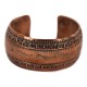 Certified Authentic Feather Navajo Handmade Native American Pure Copper Bracelet 12777-101 Certified Authentic Feather Navajo Handmade Native American Pure Copper Bracelet 12777-101