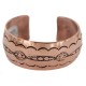 Certified Authentic Navajo Handmade Native American Pure Copper Bracelet 13125-1