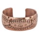 Certified Authentic Navajo Swirl Handmade Native American Pure Copper Bracelet 13125-2 Certified Authentic Navajo Swirl Handmade Native American Pure Copper Bracelet 13125-2