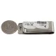 Swirl Navajo Certified Authentic Nickel Handmade Native American Money Clip 11268-5 Swirl Navajo Certified Authentic Nickel Handmade Native American Money Clip 11268-5