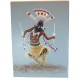 $400 Apache Crown Dancer Certified Authentic Acrylic Navajo Native American Painting 10803