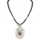 Certified Authentic .925 Sterling Silver and Nickel Handmade Navajo Natural Turquoise Charoite Agate Native American Necklace 13130-3-18207 Certified Authentic .925 Sterling Silver and Nickel Handmade Navajo Natural Turquoise Charoite Agate Native American Necklace 13130-3-18207