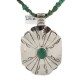 Certified Authentic .925 Sterling Silver and Nickel Handmade Navajo Natural Turquoise Native American Necklace 13130-4-10054-4