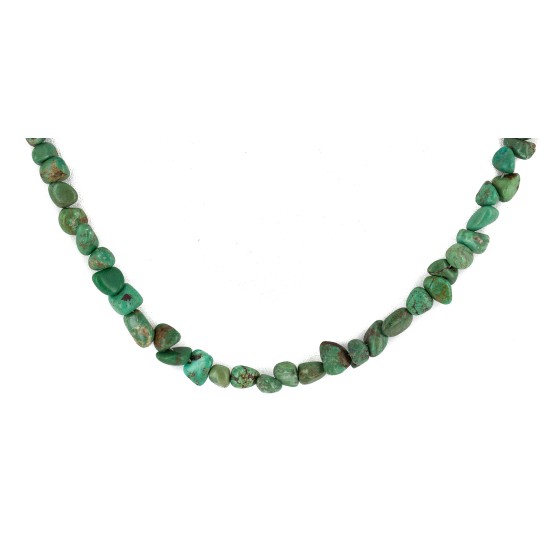 Certified Authentic .925 Sterling Silver Navajo Handmade Natural Turquoise Native American Necklace 10054-5 Certified Authentic .925 Sterling Silver Navajo Handmade Natural Turquoise Native American Necklace 10054-5