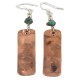 Certified Authentic .925 Sterling Silver Hooks Navajo Handmade Natural Turquoise Native American Pure Copper Dangle Earrings 18210-6 Certified Authentic .925 Sterling Silver Hooks Navajo Handmade Natural Turquoise Native American Pure Copper Dangle Earrings 18210-6