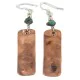 Certified Authentic .925 Sterling Silver Hooks Navajo Handmade Natural Turquoise Native American Pure Copper Dangle Earrings 18210-6 Certified Authentic .925 Sterling Silver Hooks Navajo Handmade Natural Turquoise Native American Pure Copper Dangle Earrings 18210-6