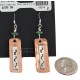 Certified Authentic .925 Sterling Silver Hooks Handmade Navajo Natural Turquoise Native American Pure Copper Dangle Earrings 18210-3 Certified Authentic .925 Sterling Silver Hooks Handmade Navajo Natural Turquoise Native American Pure Copper Dangle Earrings 18210-3