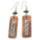 Certified Authentic .925 Sterling Silver Hooks Handmade Navajo Natural Turquoise Native American Pure Copper Dangle Earrings 18210-3 Certified Authentic .925 Sterling Silver Hooks Handmade Navajo Natural Turquoise Native American Pure Copper Dangle Earrings 18210-3