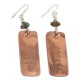 Certified Authentic .925 Sterling Silver Hooks Navajo Natural Handmade Turquoise Native American Pure Copper Dangle Earrings 18210-8
