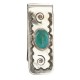 Handmade Navajo Certified Authentic .925 Sterling Silver Natural Turquoise Native American Nickel Money Clip 10533-9 Handmade Navajo Certified Authentic .925 Sterling Silver Natural Turquoise Native American Nickel Money Clip 10533-9