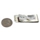Handmade Navajo Certified Authentic .925 Sterling Silver Natural Turquoise Native American Nickel Money Clip 10533-9 Handmade Navajo Certified Authentic .925 Sterling Silver Natural Turquoise Native American Nickel Money Clip 10533-9