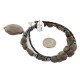 Certified Authentic Navajo .925 Sterling Silver Natural Agate Smoky Quartz Hematite Native American Necklace 750198-9 Certified Authentic Navajo .925 Sterling Silver Natural Agate Smoky Quartz Hematite Native American Necklace 750198-9