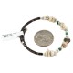 Certified Authentic Navajo White Howlite Heishi Native American Adjustable Wrap Bracelet 13131-2