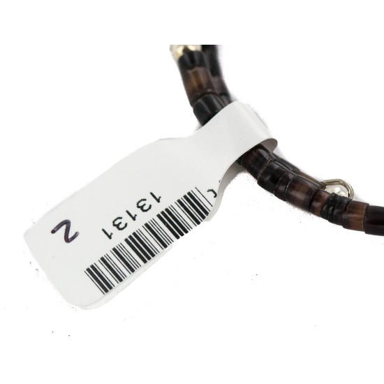 Certified Authentic Navajo White Howlite Heishi Native American Adjustable Wrap Bracelet 13131-2 Certified Authentic Navajo White Howlite Heishi Native American Adjustable Wrap Bracelet 13131-2