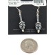 Certified Authentic .925 Sterling Silver Hooks Natural Hematite Native American Dangle Earrings 18214-1 Certified Authentic .925 Sterling Silver Hooks Natural Hematite Native American Dangle Earrings 18214-1