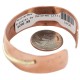 Certified Authentic Navajo Handmade Brass Native American Pure Copper Bracelet 13134