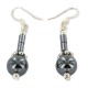 Certified Authentic .925 Sterling Silver Hooks Natural Hematite Native American Dangle Earrings 18214-1 Certified Authentic .925 Sterling Silver Hooks Natural Hematite Native American Dangle Earrings 18214-1
