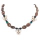 Certified Authentic Butterfly Navajo .925 Sterling Silver Natural Turquoise Jasper Hematite Wood Native American Necklace 750199-9 Certified Authentic Butterfly Navajo .925 Sterling Silver Natural Turquoise Jasper Hematite Wood Native American Necklace 750199-9
