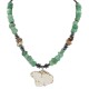 Certified Authentic Navajo .925 Sterling Silver Natural Jade Turquoise Hematite Native American Necklace  750199-2