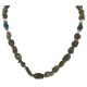 Certified Authentic Navajo .925 Sterling Silver Natural Turquoise Agate Native American Necklace 750199-7