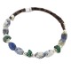 Certified Authentic Navajo Natural Turquoise Heishi Lapis Native American Adjustable Wrap Bracelet 13135-1