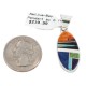 Navajo Oval Certified Authentic .925 Sterling Silver Natural Multicolor Real Handmade Native American Inlaid Pendant 24490-2 Navajo Oval Certified Authentic .925 Sterling Silver Natural Multicolor Real Handmade Native American Inlaid Pendant 24490-2
