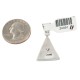 Navajo Certified Authentic Triangle .925 Sterling Silver Natural Multicolor Real Handmade Native American Inlaid Pendant 24491-11 All Products NB160320003300 24491-11 (by LomaSiiva)