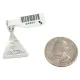 Certified Authentic Triangle Navajo .925 Sterling Silver Natural Multicolor Real Handmade Native American Inlaid Pendant 24491-3 Certified Authentic Triangle Navajo .925 Sterling Silver Natural Multicolor Real Handmade Native American Inlaid Pendant 24491-3