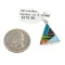 Triangle .925 Sterling Silver Certified Authentic Navajo Natural Multicolor Real Handmade Native American Inlaid Pendant 24491-18 Triangle .925 Sterling Silver Certified Authentic Navajo Natural Multicolor Real Handmade Native American Inlaid Pendant 24491-18