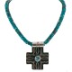 Cross .925 Sterling Silver Nickel Handmade Certified Authentic Navajo Natural Turquoise Native American Necklace 18224-5-18209 Cross .925 Sterling Silver Nickel Handmade Certified Authentic Navajo Natural Turquoise Native American Necklace 18224-5-18209