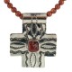 Cross .925 Sterling Silver Nickel Handmade Certified Authentic Navajo Natural Turquoise Goldstone Coral Native American Necklace 18224-3-15786 Cross .925 Sterling Silver Nickel Handmade Certified Authentic Navajo Natural Turquoise Goldstone Coral Native American Necklace 18224-3-15786