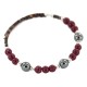 Navajo Certified Authentic Natural Hematite Heishi Jasper Native American Adjustable Wrap Bracelet 1301-1 Navajo Certified Authentic Natural Hematite Heishi Jasper Native American Adjustable Wrap Bracelet 1301-1