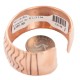 Certified Authentic Navajo Handmade Wave Native American Pure Copper Bracelet 13136-1