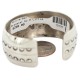 Certified Authentic Navajo Handmade Natural White Buffalo Native American Nickel Bracelet 13137-1